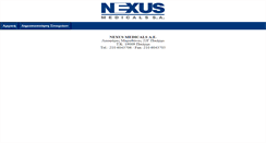 Desktop Screenshot of nexusmedicals.gr